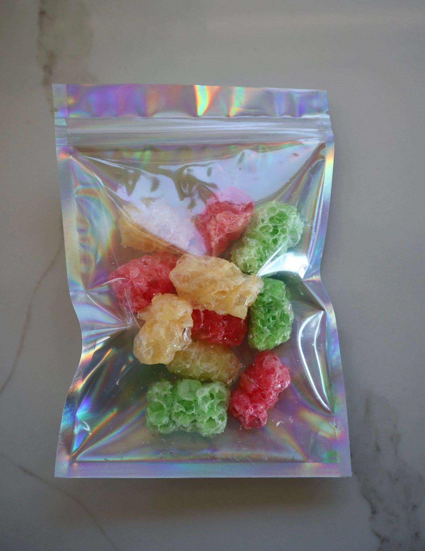 freeze dried gummy bears candy
